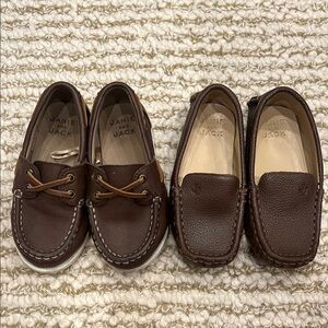 Janie and Jack Brown Kids Loafers Set